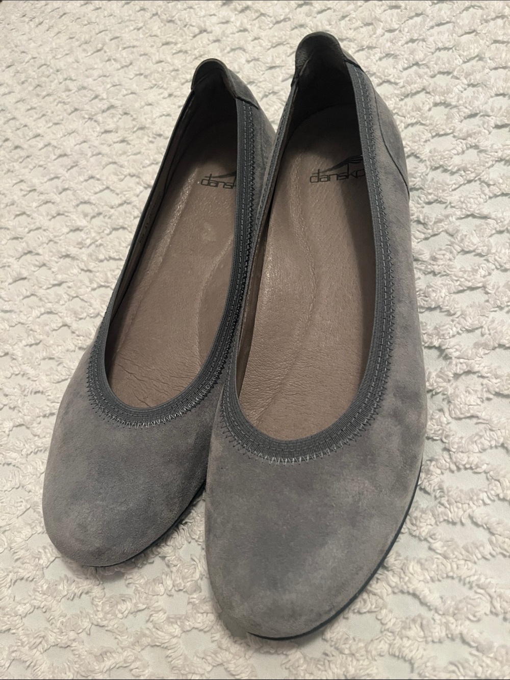 Dansko Grey Suede Slip-On Ballet Flats 41